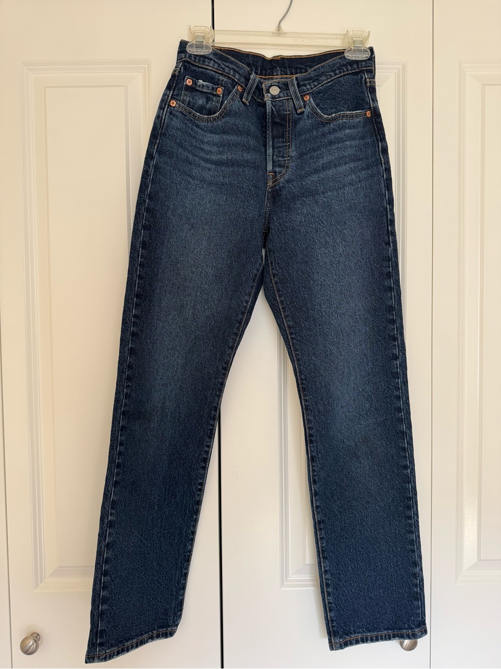 Levi's Women's Dark Indigo Straight-Leg Jeans